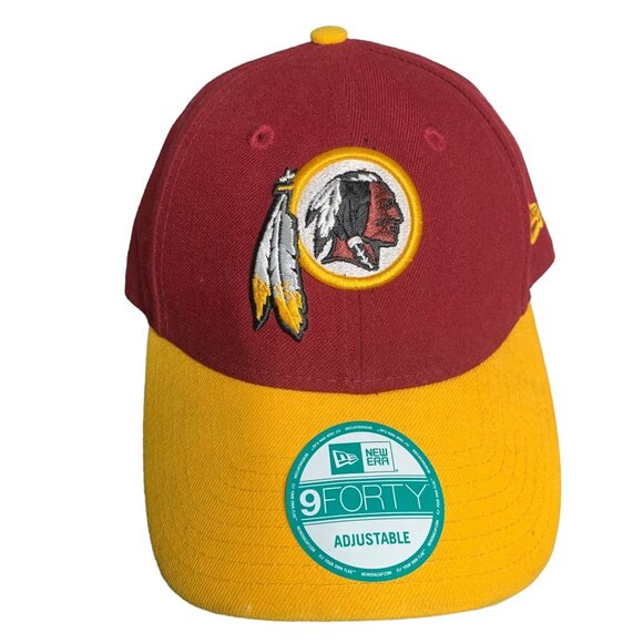 New Era Washington Redskins NFL Hat Adjustable Red 9Forty 6 Panel Embroidered - Picture 1 of 7